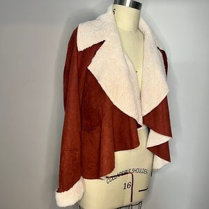 NWOT HYFVE Faux Suede Shearling Lined Jacket